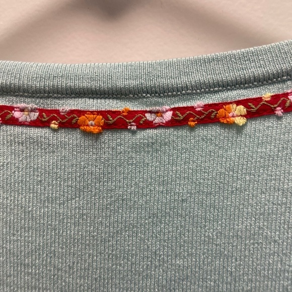 Charlotte Large women’s smaller turquoise cardigan w diamond buttons - Picture 3 of 9